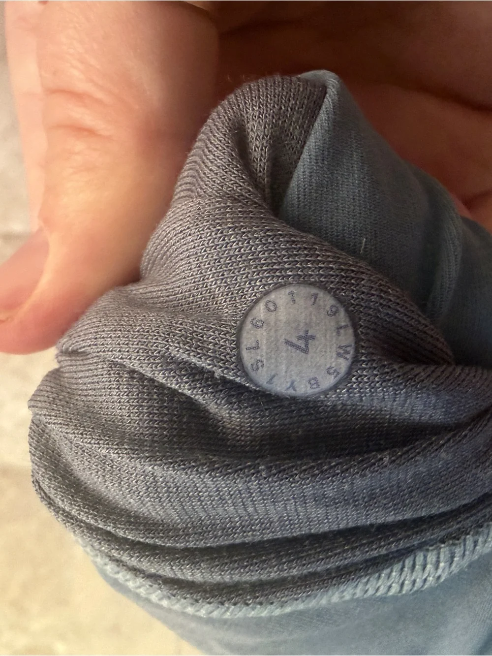Lululemon Blue Mineral Wash High Rise Leggings Size 4